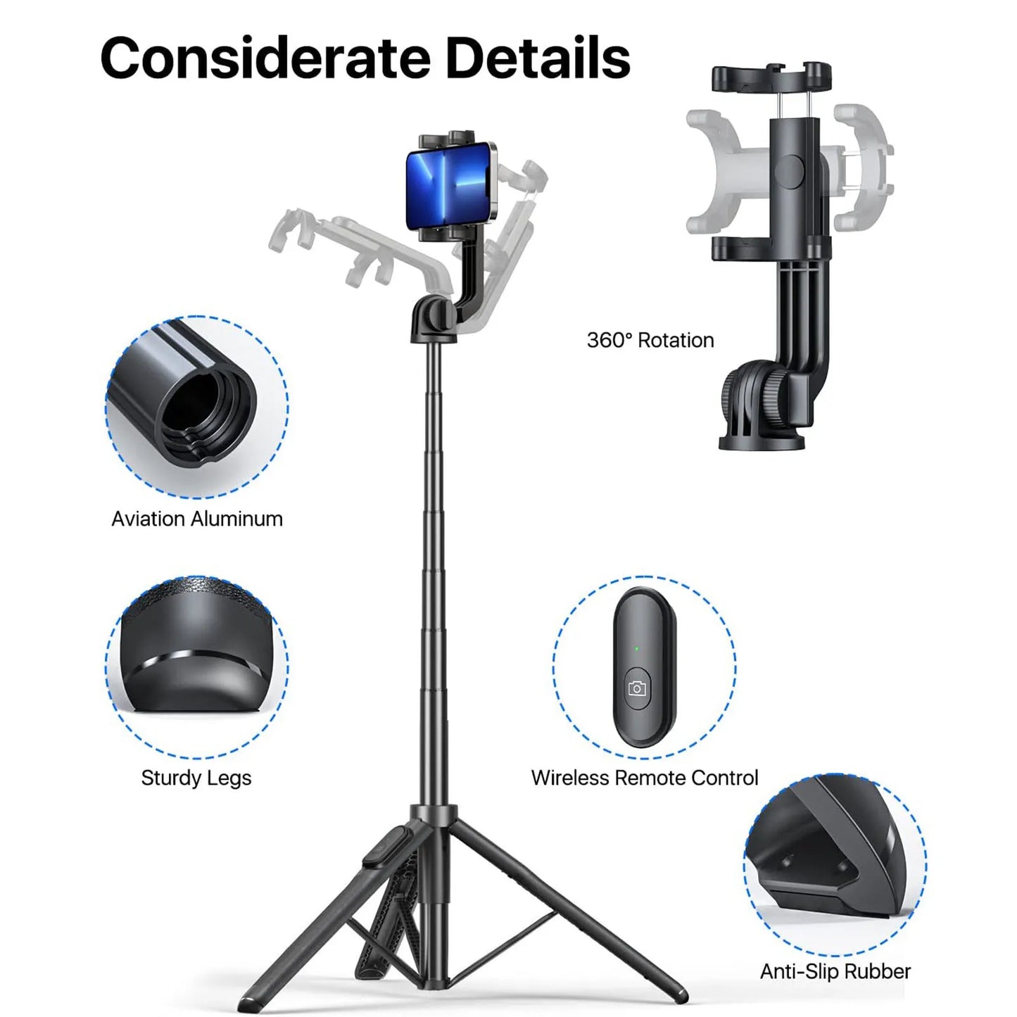 Ultimate Reach Bluetooth Selfie Tripod